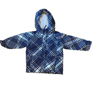 Columbia Light Gray Navy Snow Ski Omni-Shield Jacket